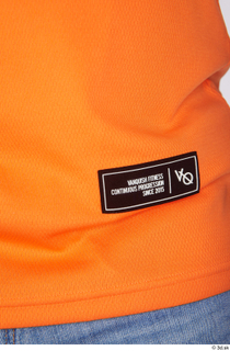 Garrott casual dressed orange t shirt upper body 0010.jpg